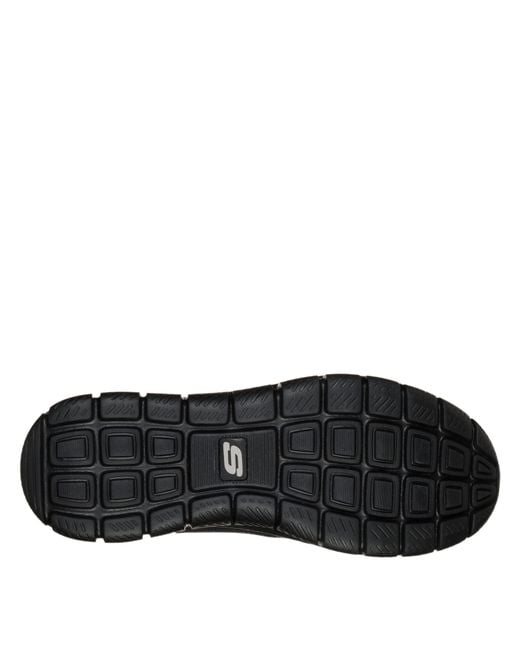 Skechers Black Lace Up Jogger W Memory Foam Low-Top Trainers for men