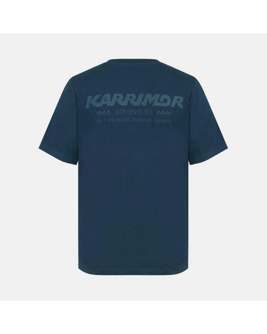 Karrimor Blue Graphic Cotton Short Sleeve T-Shirt for men