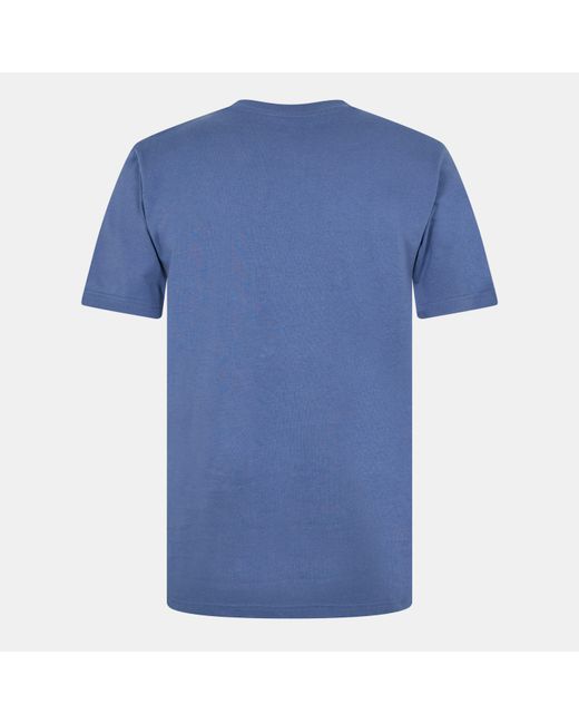 Adidas Blue Graphic Logo T-Shirt for men