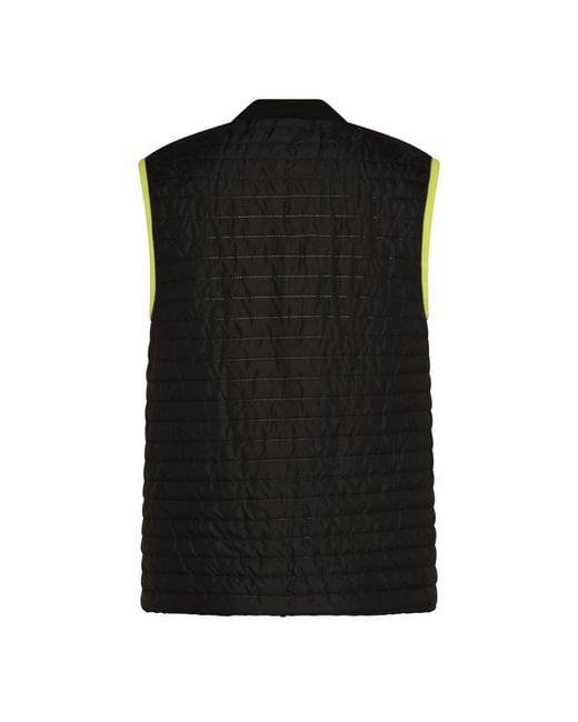 Lacoste Black Lightweight Reversible Padded Vest for men