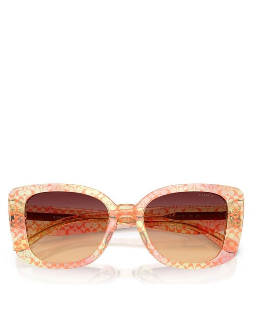 COACH Pink 0Hc8450U Oversized Sunglasses