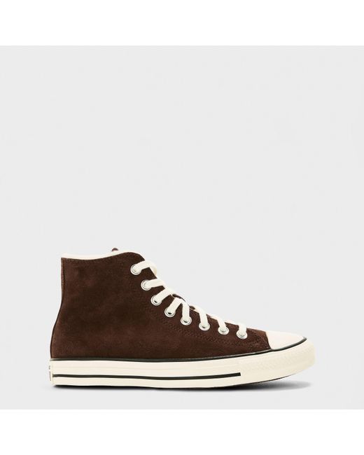 Converse Brown Chuck L Hi Canvas High-Top Trainers