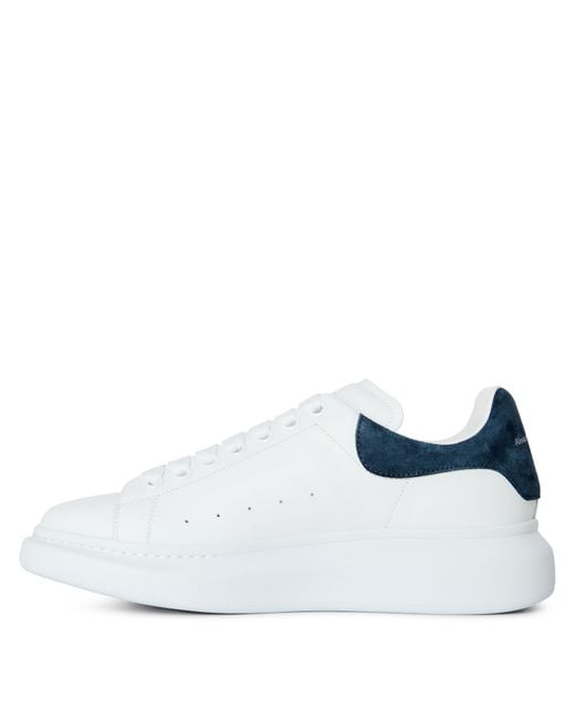 McQueen White Oversized Leather Trainers for men