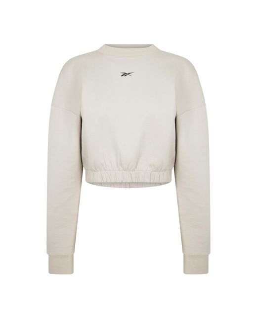 Reebok Gray Dreamblend Cotton Long-Sleeve Performance Gym Top