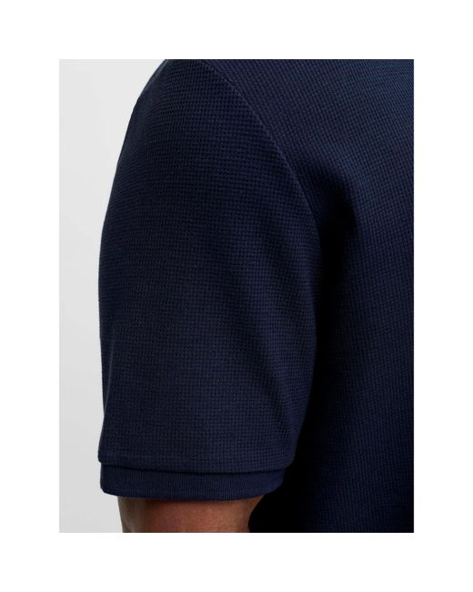 Jack & Jones Blue Austin Short Sleeve Polo Shirt for men