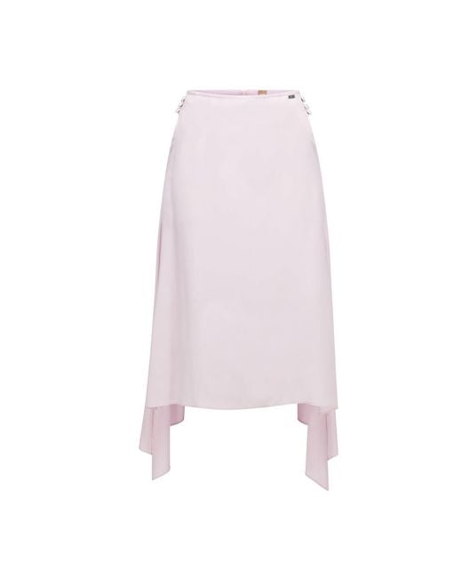 Boss Pink Vicina 10242449 01 Midi Skirt