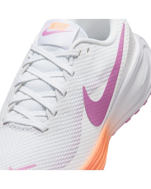 Nike White Revolution 8 Road Running Shoes