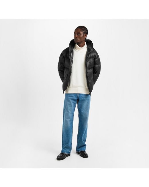 MKI Miyuki-Zoku Blue Trans Bubble Medium Puffer Jacket for men