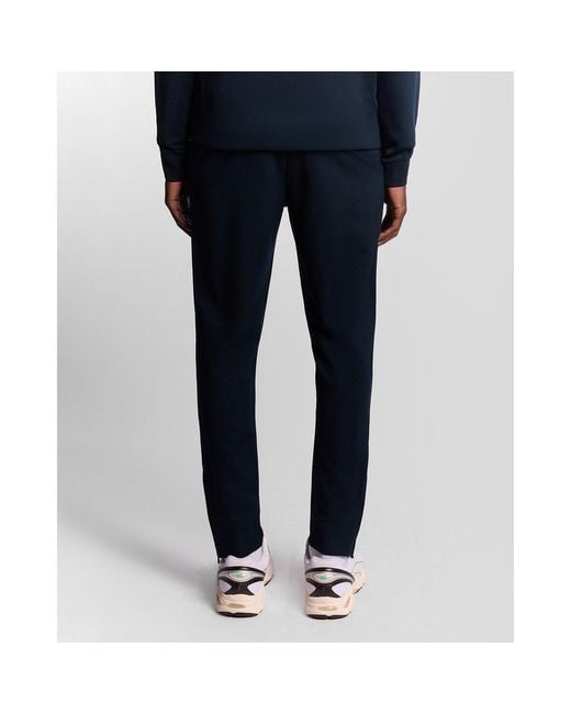 Lyle & Scott Blue Closed Hem Fleece Joggers for men