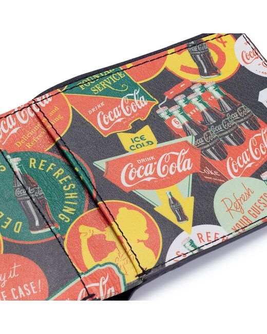 Coca Cola Blue Coca-Cola Officially Licensed Badges Leather Wallet