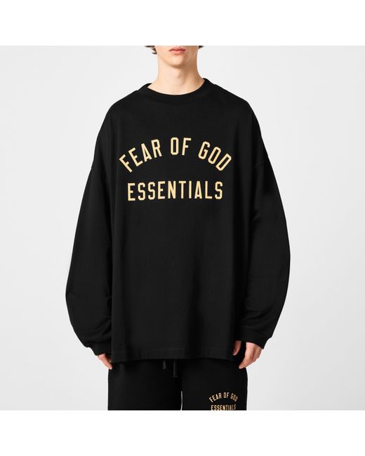 Fear Of God Black Jersey Long Sleeve Tee for men