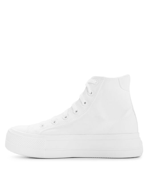 Converse White Day One Pit Canvas High-Top Trainers