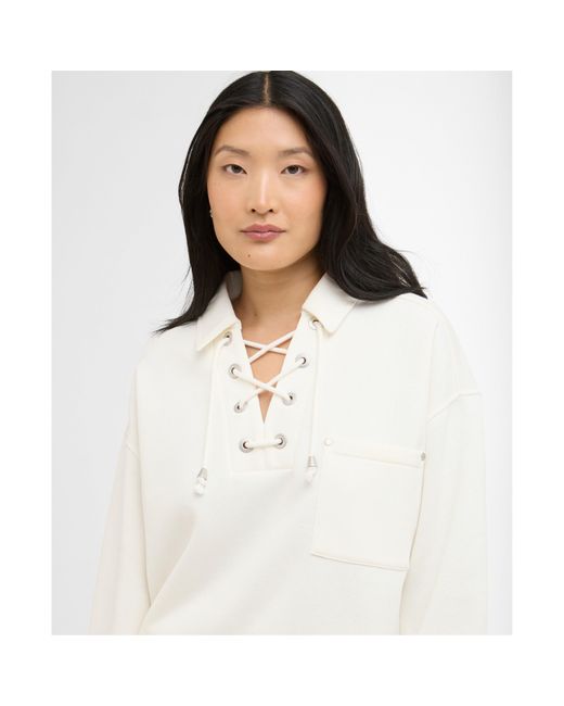 Barbour White Daya Sweatshirt