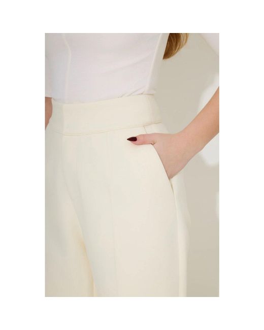 Odd Muse White Wide Leg Trousers