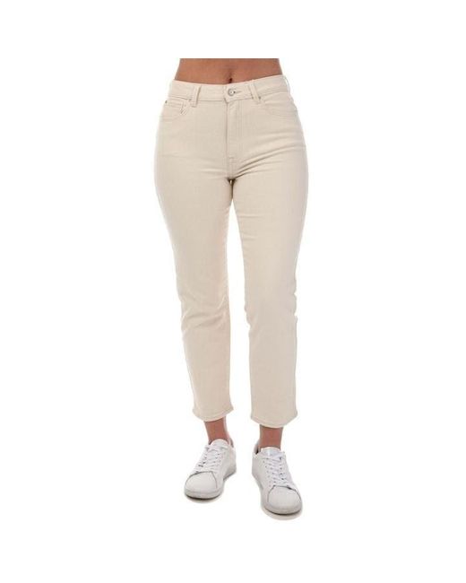 ONLY Natural Emily Straight Fit High Waist Jeans