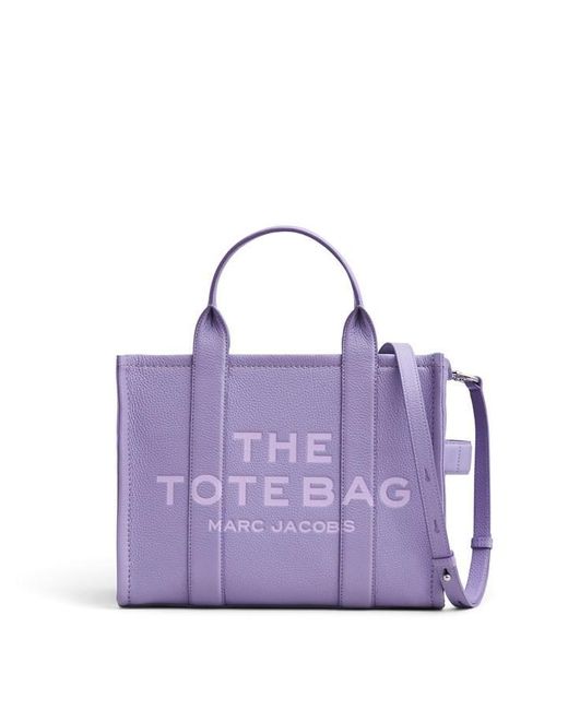 Marc Jacobs Purple Medium Leather Tote Bag
