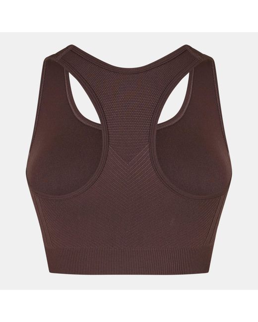 Usa Pro Black Up Seamless Crop Sports Bra