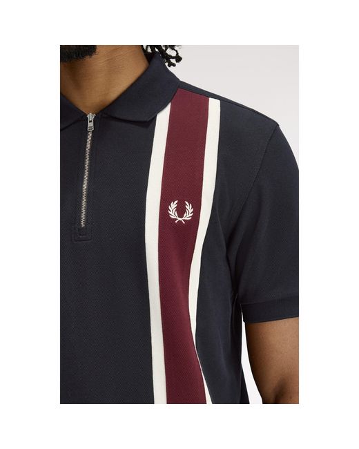 Fred Perry Black Short Sleeve Polo Shirt for men