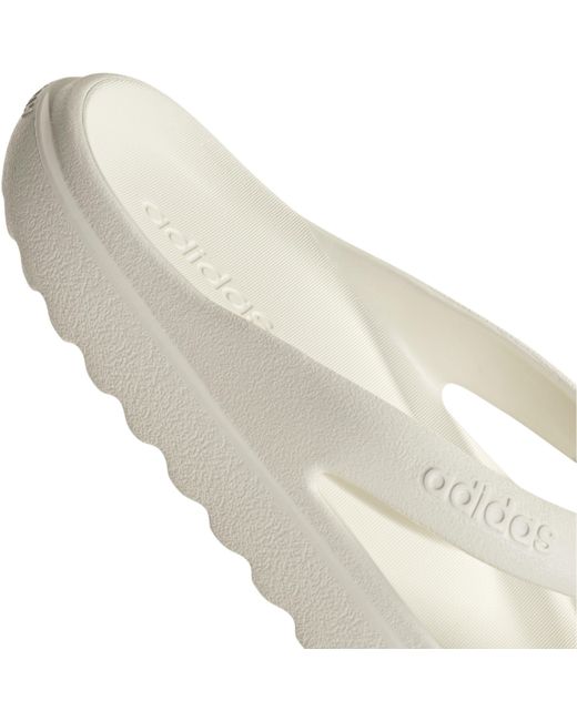 Adidas White Adilumia Flip Pool Sliders