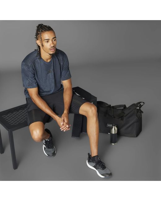 Adidas Gray Primelift 21 Performance Shorts for men