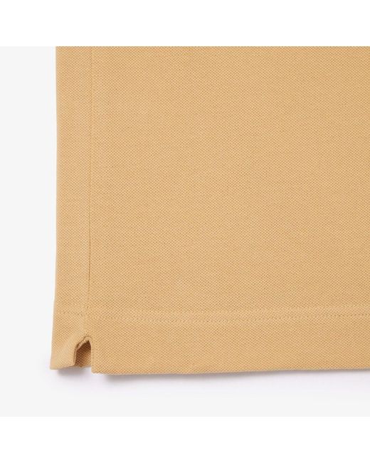 Lacoste Natural Regular-Fit Paris Stretch Piqué Polo Shirt for men