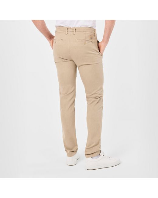 Jacob Cohen Natural Bobby Mid-Rise Straight Leg Stretch Chinos for men