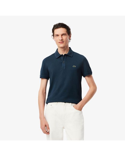 Lacoste Blue Slim-Fit.12.12 Pique Polo Shirt for men