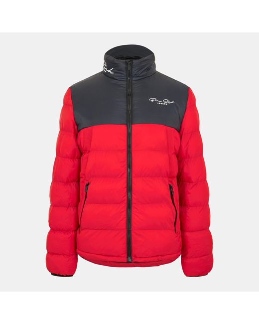 Born Rich Red Lyden Puffer Jacket for men
