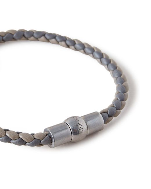 Mulberry Metallic Adults Iris Woven Leather Bracelet
