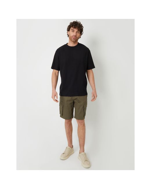 Threadbare Black Batley Regular Fit T-Shirt for men