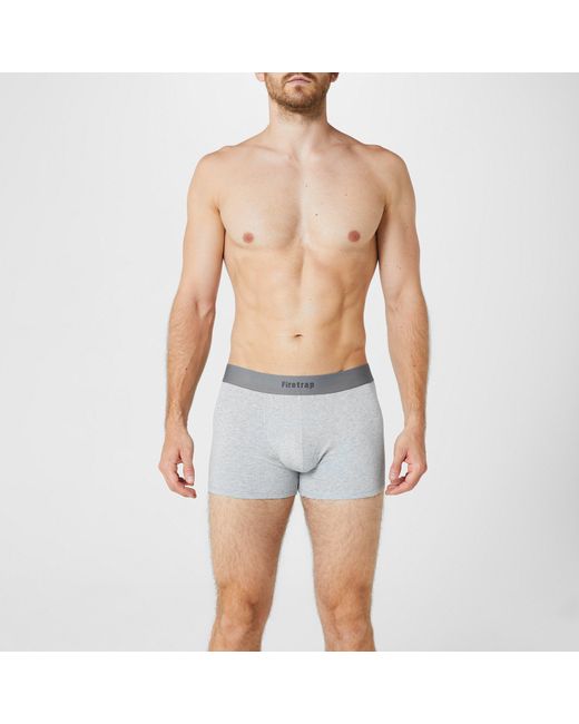 Firetrap Gray 2 Pack Trunks for men