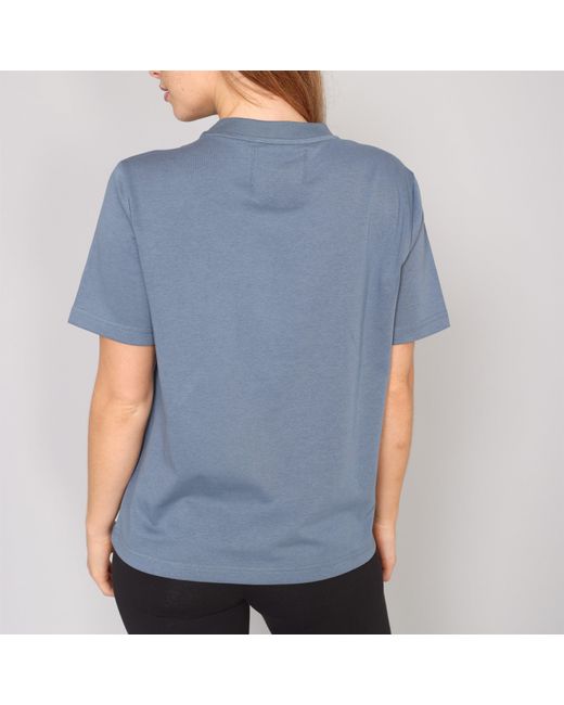 Blank Essentials Blue E College Cotton Short Sleeve Oversized T-Shirt