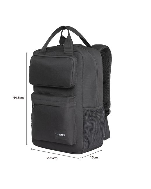 Firetrap Black Lazer Backpack