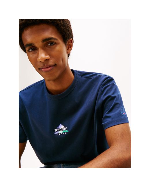 Tommy Hilfiger Blue Peaks Short Sleeve T-Shirt for men