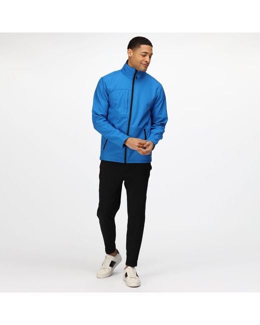 Regatta Blue Octagon Ii Printable 3 Layer Jacket for men