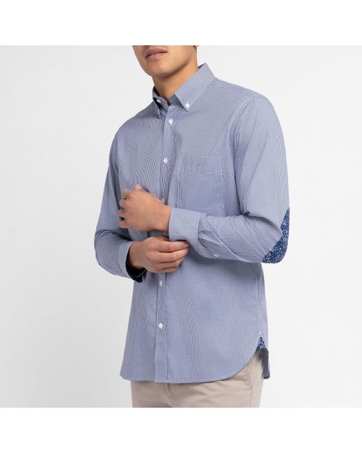 Eden Park Blue Striped Shirt for men