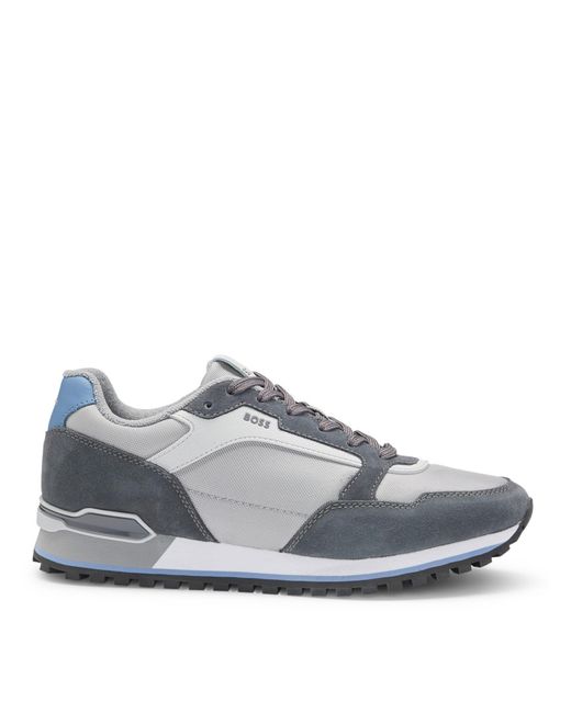 Boss Gray Parkour Running Trainers Dynamic Perfomance Design for men