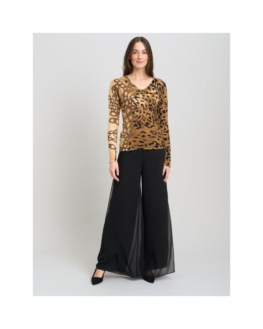 Gina Bacconi Brown Korra Print Jumper With Diamante