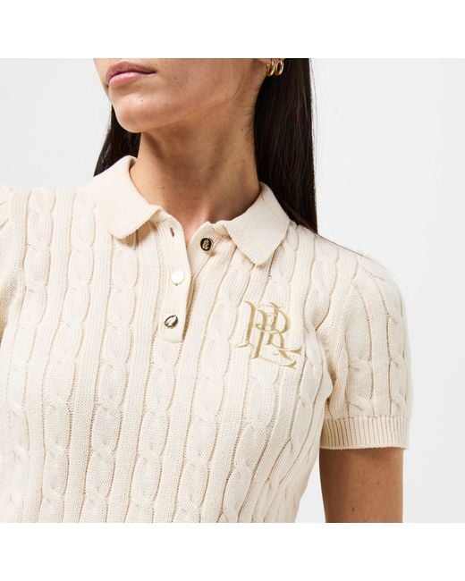Ralph Lauren White Lrl Natrissa Knt Plo Ld61