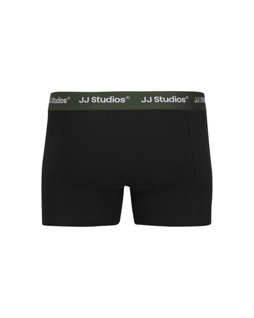 Jack & Jones Black Solid 3 Pack Boxers for men
