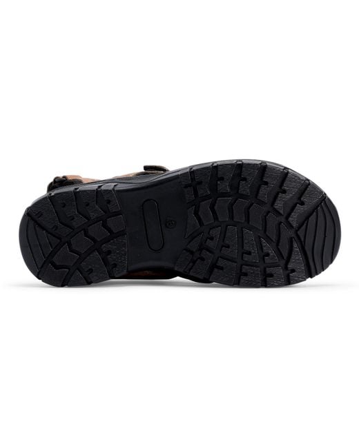 Hotter Black Track Active Sandals for men