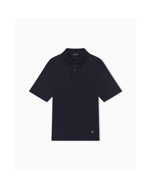 Emporio Armani Blue Short Sleeve Polo Shirt for men