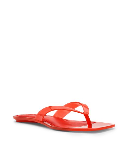 Steve Madden Red Flip Flops