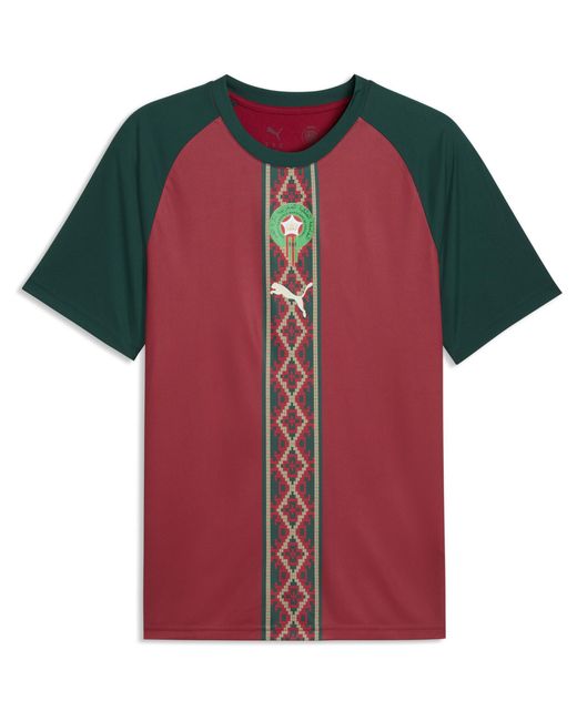 PUMA Red Morocco Warm-Up Shirt World Cup 2026 for men