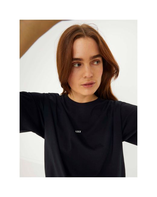 JJXX Black Andrea Loose Logo T-Shirt Ladies