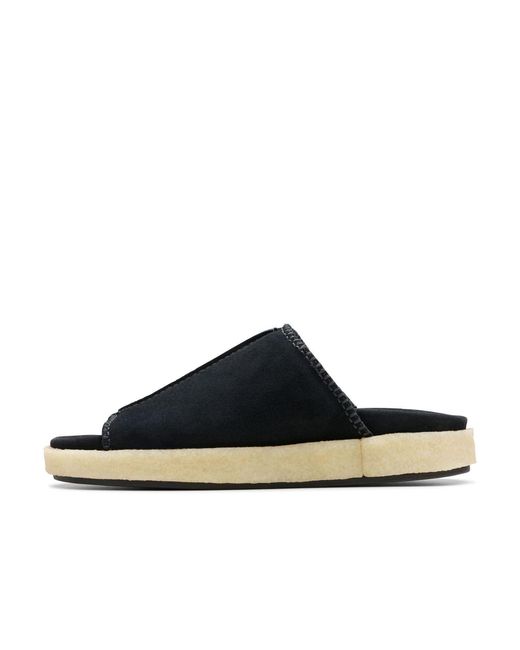 Clarks Blue Overleigh Sliders for men