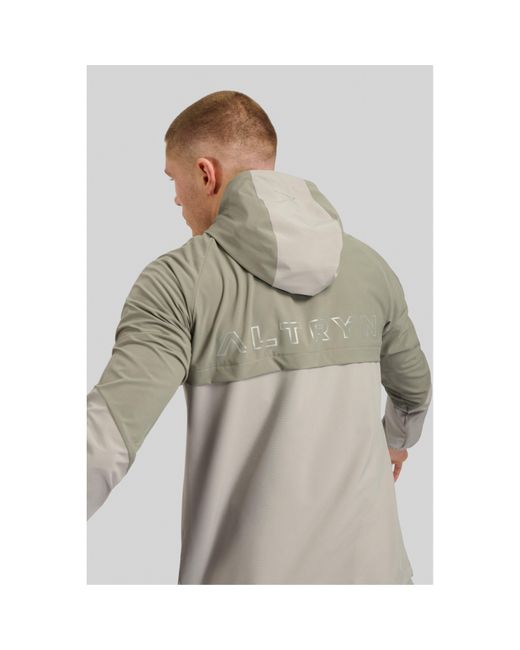 ALTRYN Gray Wooderson V2 Water Resistant Reflective Hooded Long Sleeve Softshell Jacket for men