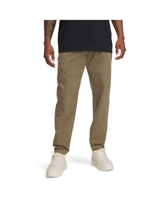 Under Armour Gray Vented Tapered Trousers for men