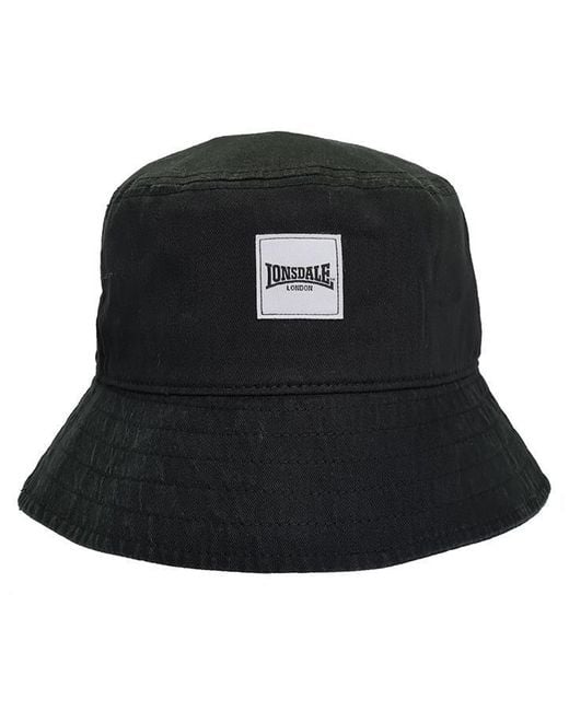 Lonsdale London Bucket Hat in Black for Men Lyst UK