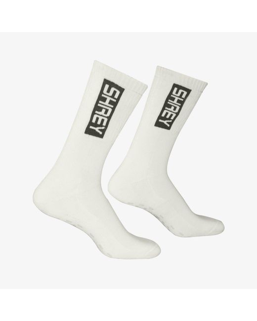 Shrey White Master Grip Plus Socks for men